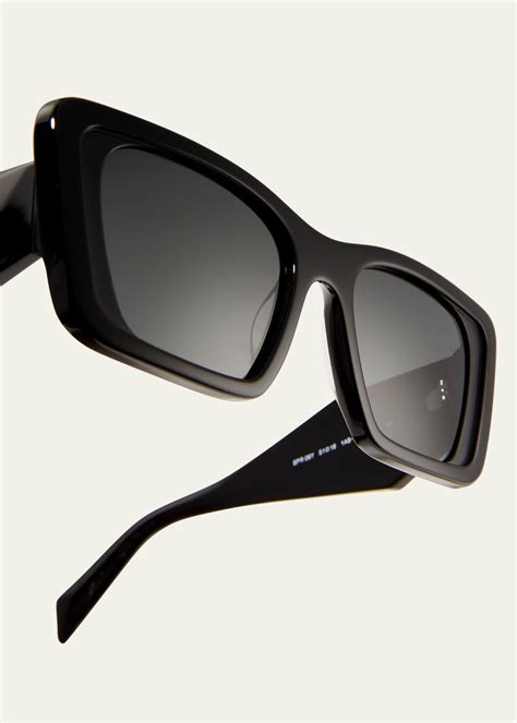 Prada Marble Acetate Butterfly Sunglasses 